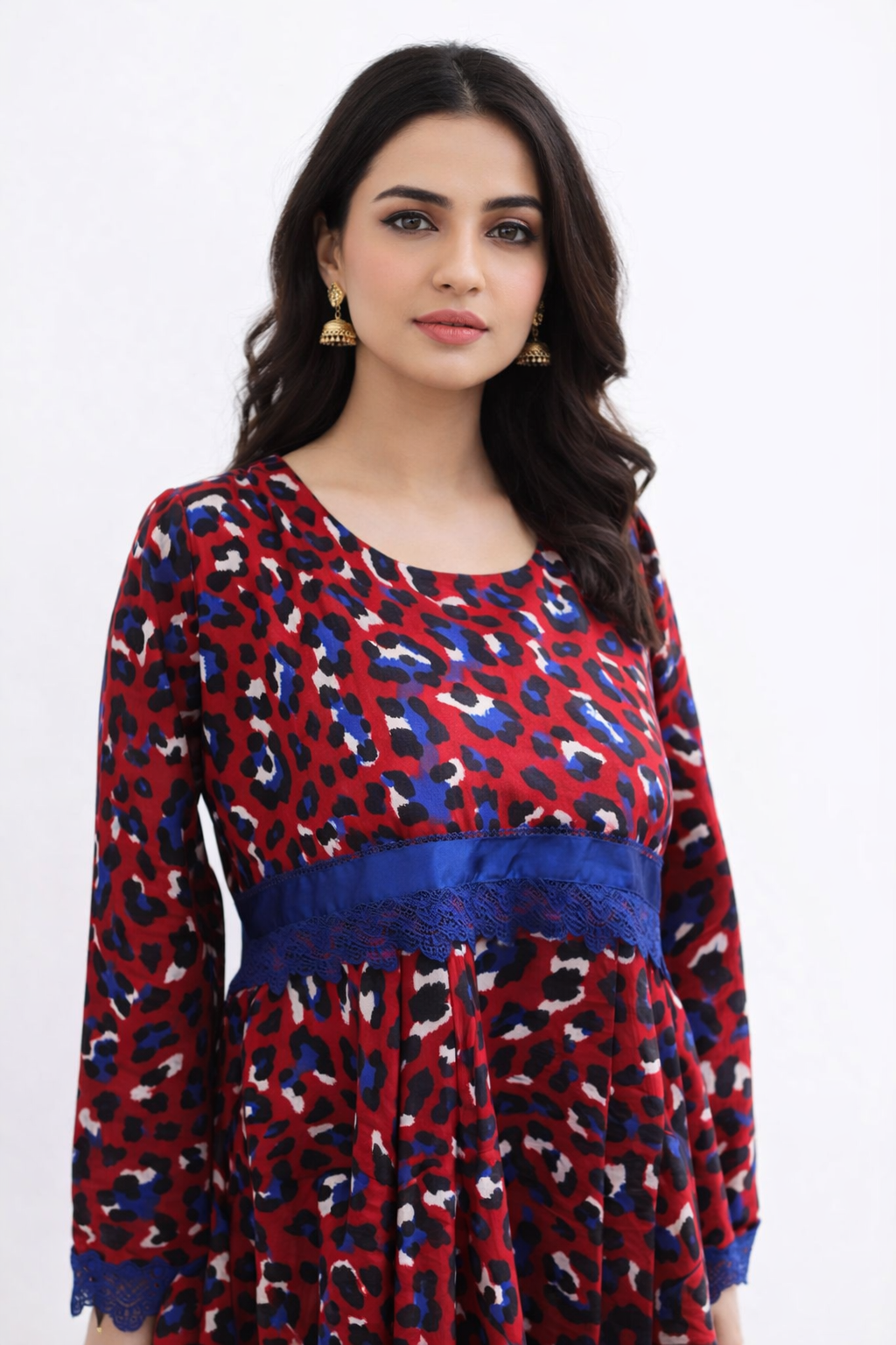 red leopard frock