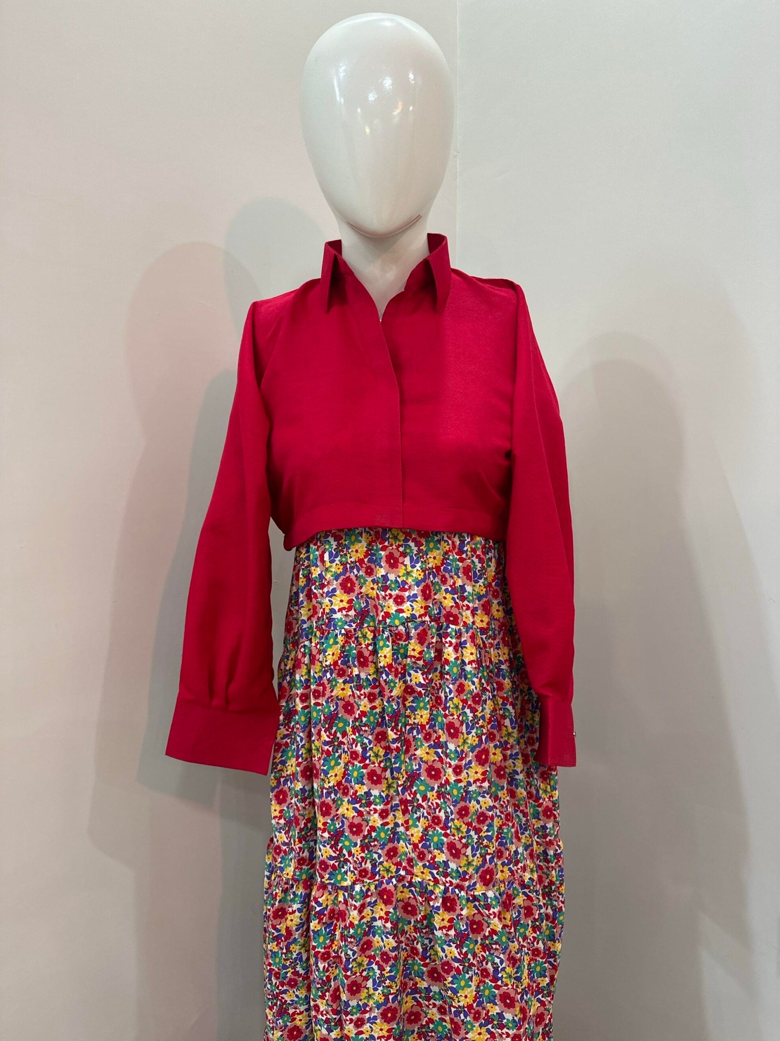 Red Floral Maxi Co-Ord Set - Image 2